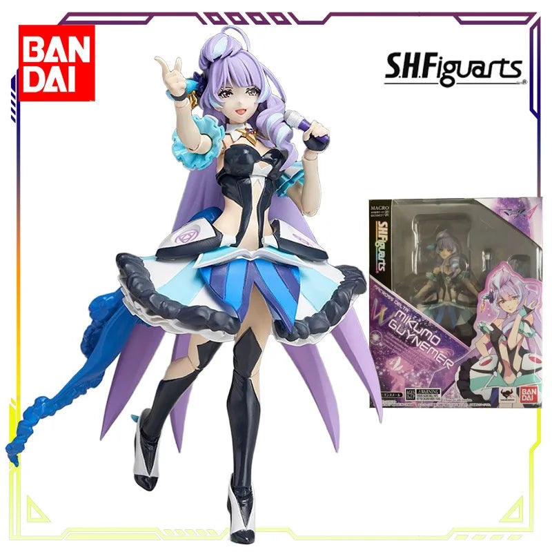 BANDAI Original S.H.Figuarts Macross Delta Series Freya Wien\Meiyun Jinnumel Anime Action Figure Model Toys Gifts Fo Boys