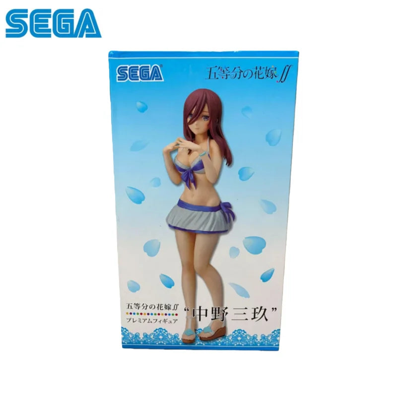 In Stock Sega Original The Quintessential Quintuplets Nakano Miku Action Figure Model Doll Brand New Boxed Toys Model Garage