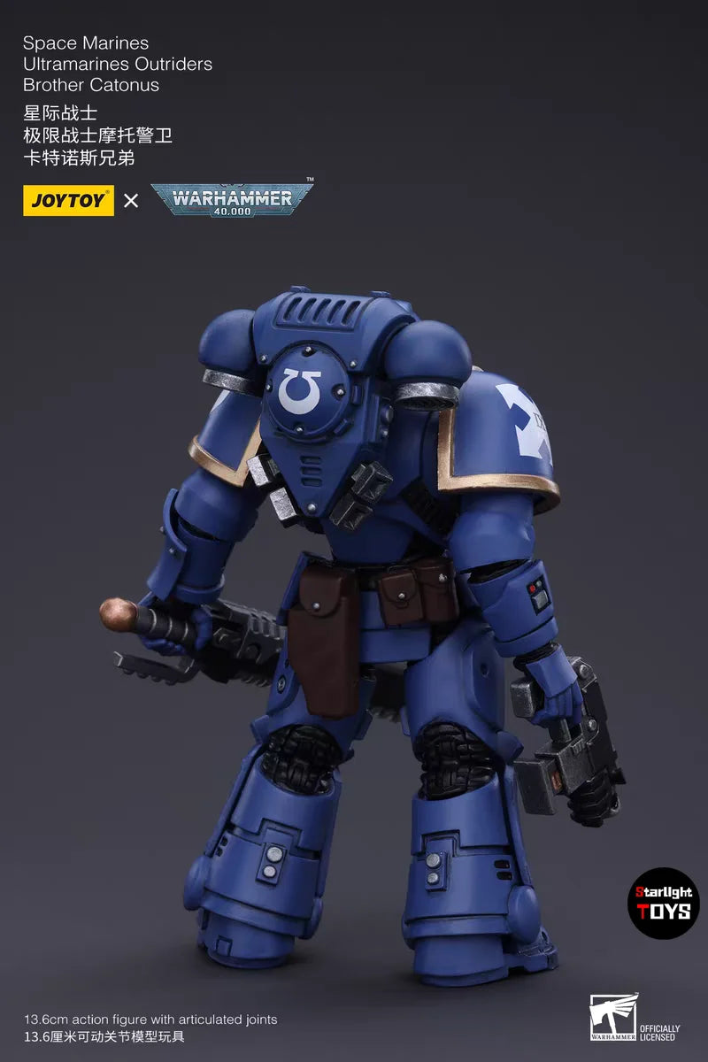 JOYTOY 1/18 Action Figure Warhammer 40K Space Marines Ultramarines Outriders Toys Model Ornaments Collection Gifts