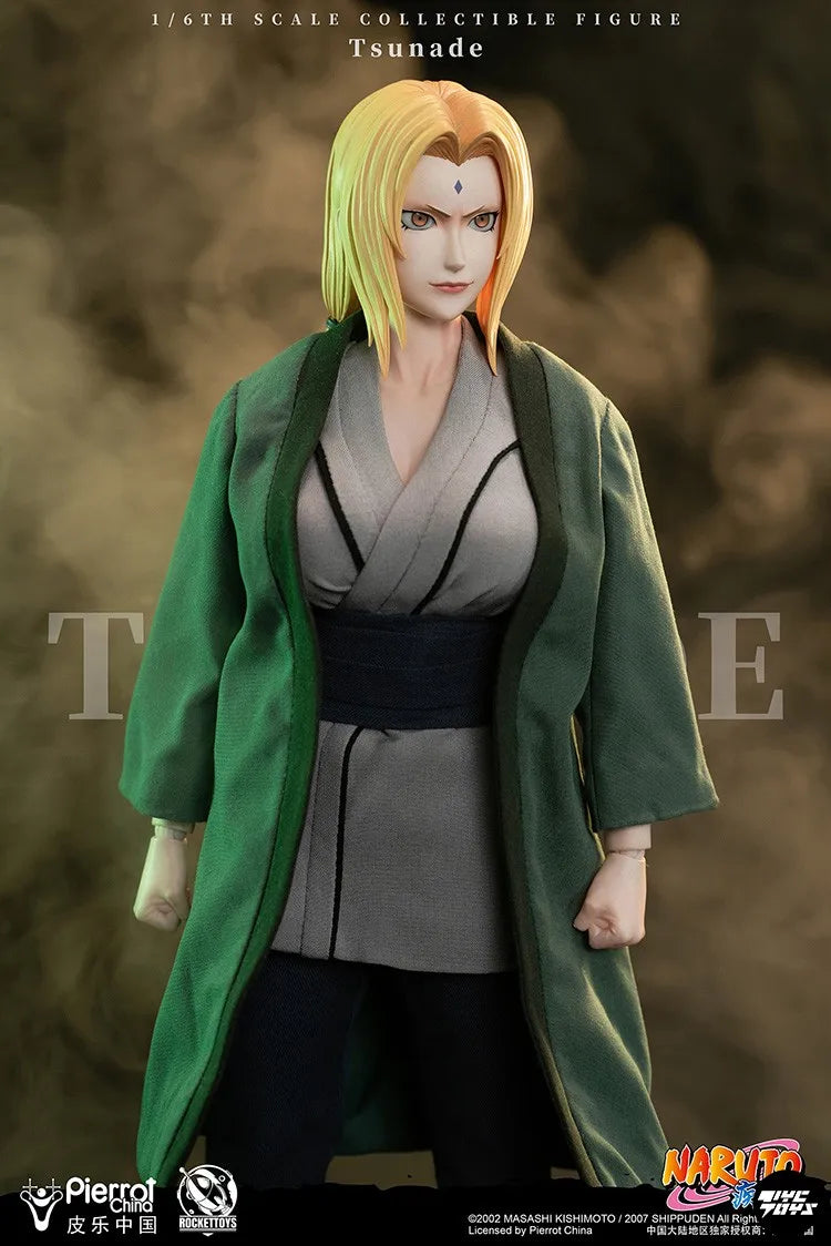 In Stock ROCKET TOYS Godaime Hokage Tsunade ROC-009 Naruto Shippuden Action Figure Anime Model Trendy Toys Desktop Doll