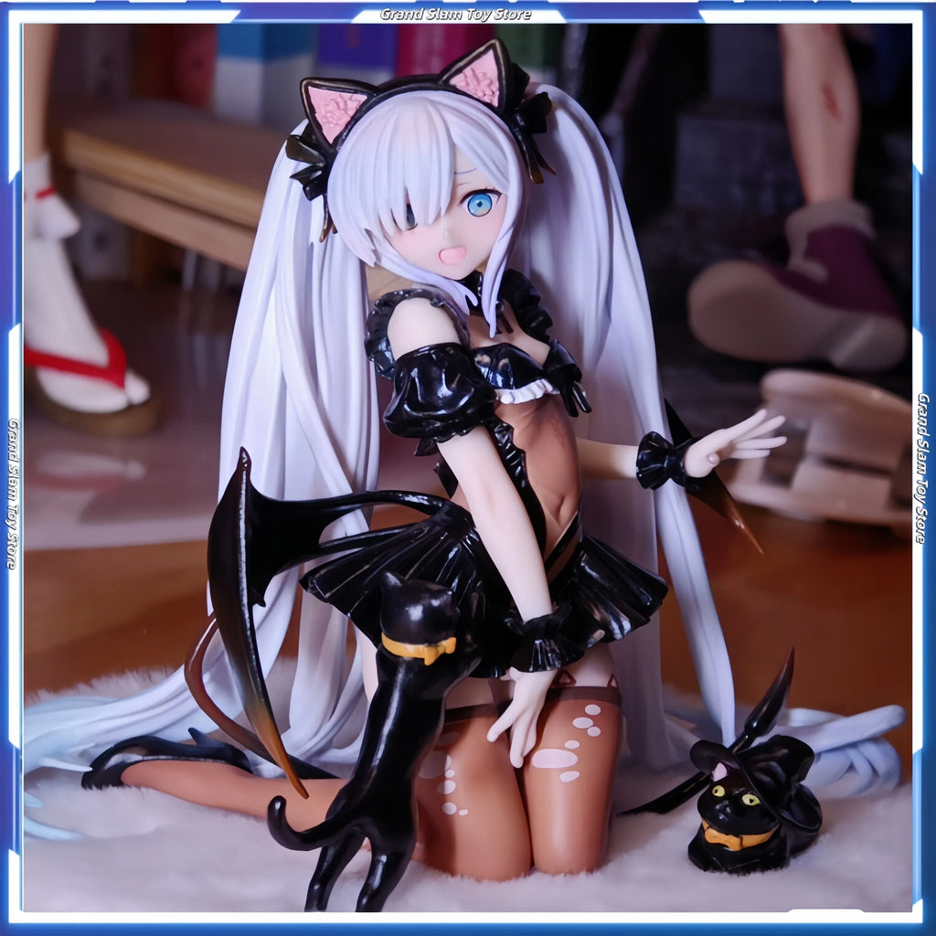 Azur Lane Figure Hms Janus Action Figures Cat'S Ear Janus Figurine Desk Decora Doll Collection Statue Model Birthday Gifts Toys