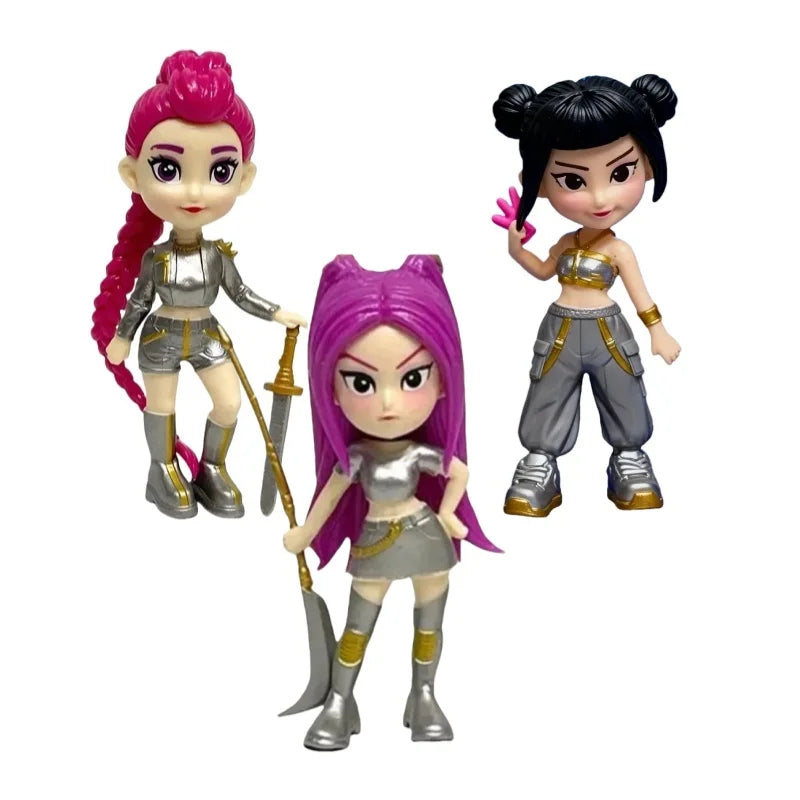 New Product Magic Hunting Group Q Version Suit Handmade Doll Tabletop Decoration Korean Trendy Women's Group Figure Decoration