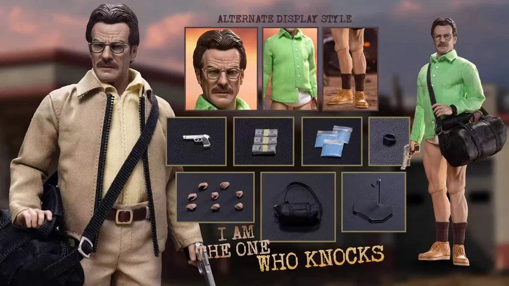 Manipple Studio 1/12 Scale Walter Teacher Stoff-Actionfigur Breaking Bad 6 Zoll Display Soldat Figur für alternative Sammlerstücke