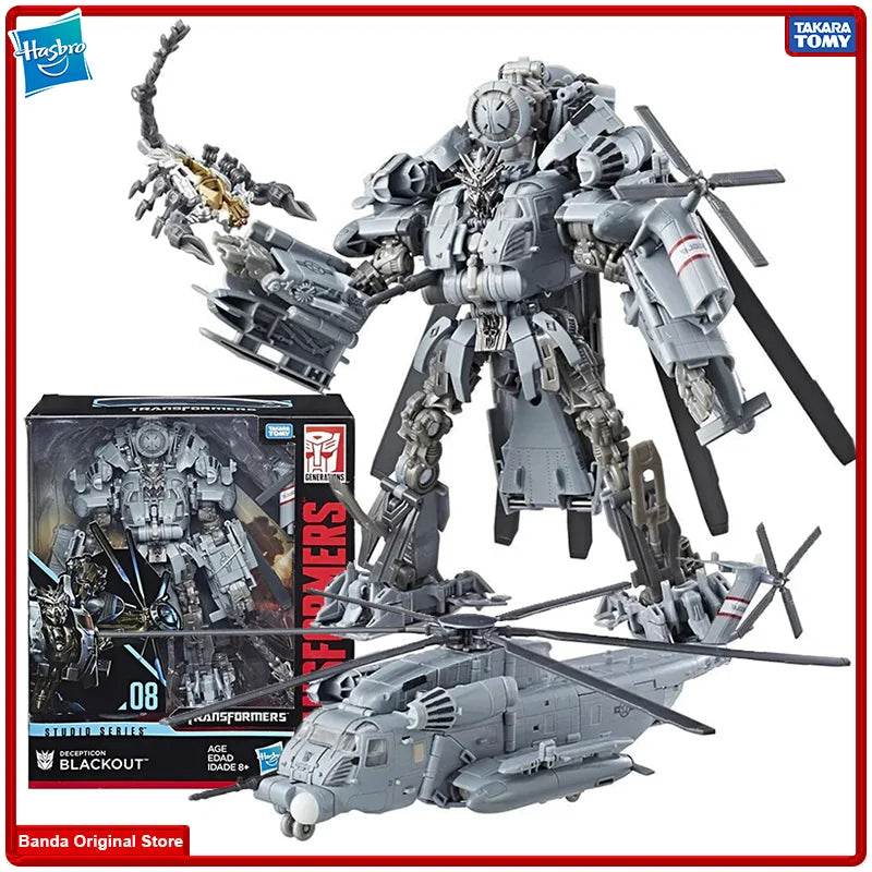 100% In Stock Original Hasbro SS08 Decepticon Blackout L Autobot Robot Model Anime Collection Toys Action Figures