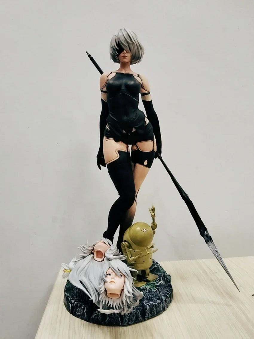 50cm NieR: Automata Yorha Type B 2B YoRHa Type A No.2 A2 Anime Girl PVC Action Figure Toy Statue Collection Model Doll Gift