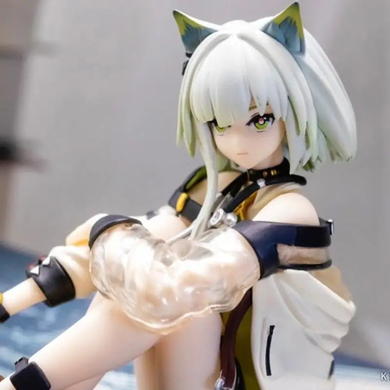 FuRyu Arknights Kal'tsit Sitting Pose Mini Figure Collectible Toy Energy Link Noodle Press Handmade Model Game Action Figure