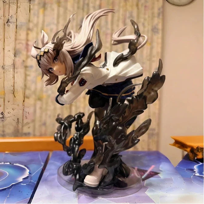 Japanese Version Of Authentic Glasses Factory Evolve Horse Racing Girl Oguri Hat Tamamo Cross Scenery Figure Toy Gift