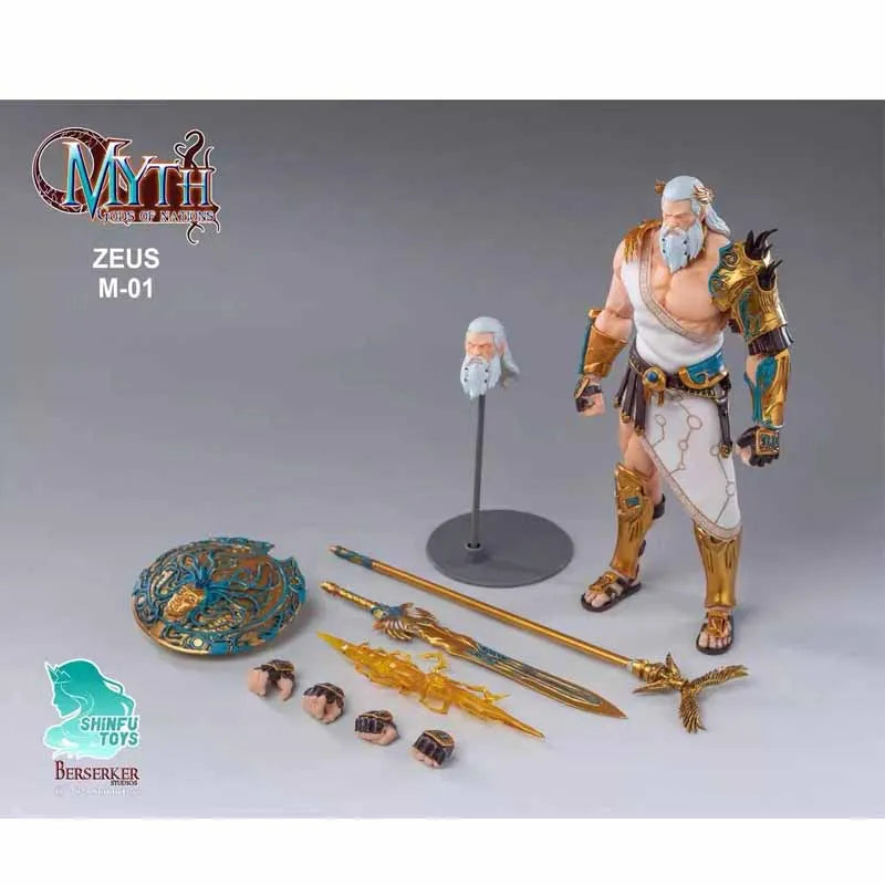 In Stock New Berserker Studios M01E ZEUS M03 M03G 1/12 Sea God Poseidon Anime Model Full Set Myth Action Figure