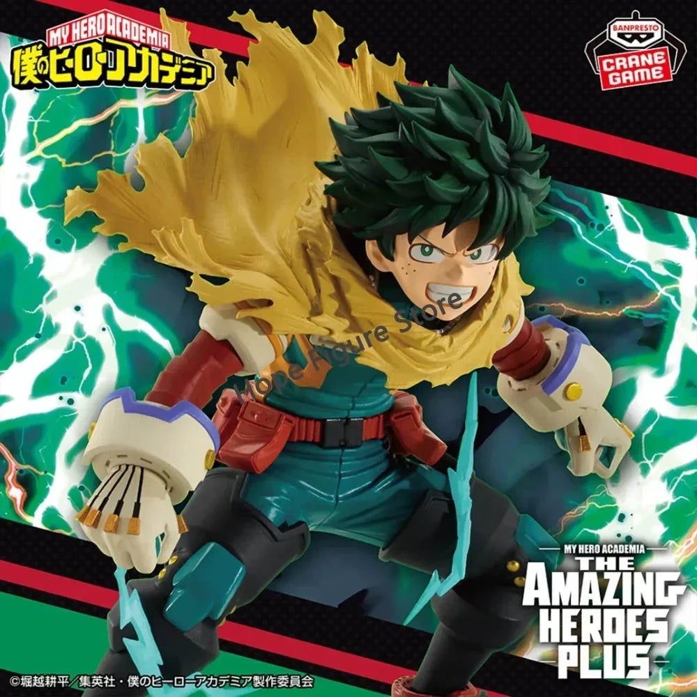 In Stock Original BANPRESTO THE AMAZING HEROES PLUS My Hero Academia Izuku Midoriya Figure Anime Model Genuine Boxed Toy