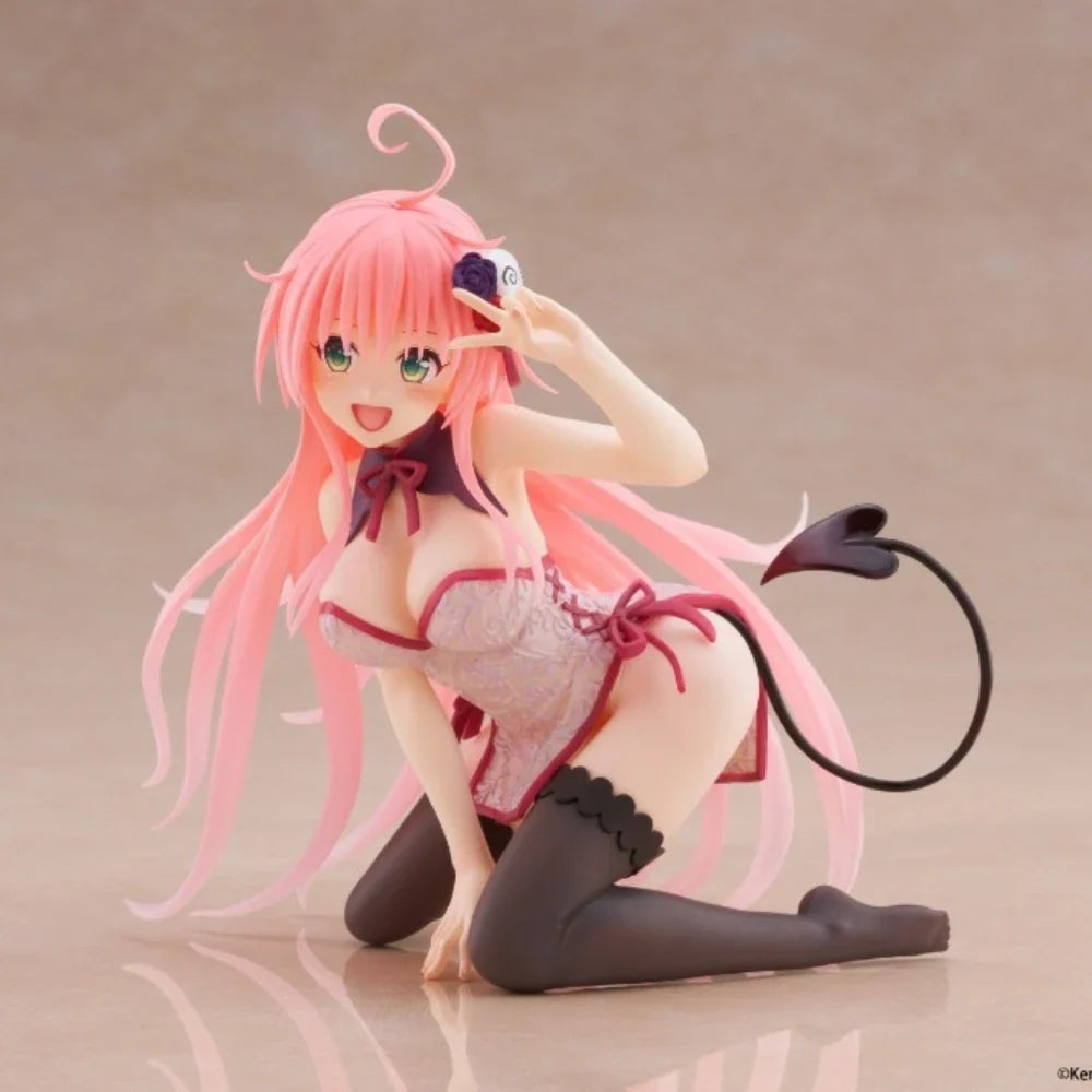 In Stock Taito Original Genuine To Love-Ru Darkness Desktop Cute Figure Lala Satalin Deviluke ChineseDress 13cm Model Toy Figure