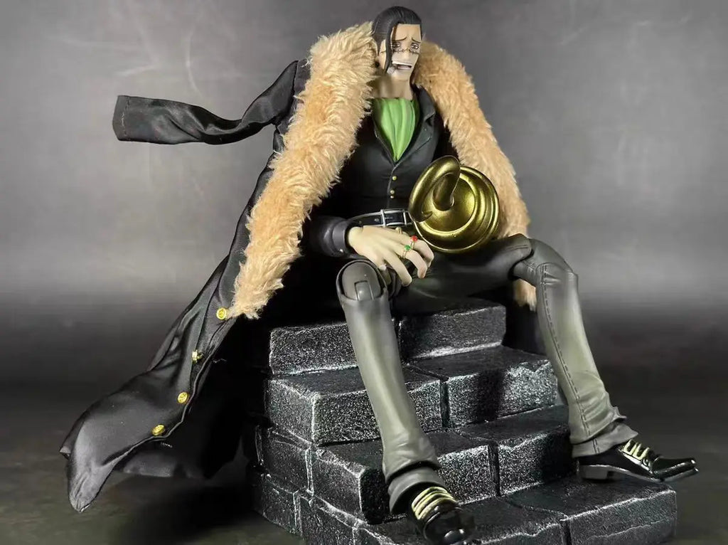 In Stock VAH One Piece Sir Crocodile Customized MR.0 MR 0 Crocodile Variable Action Héroes Overcoat Anime Figure Model Toy