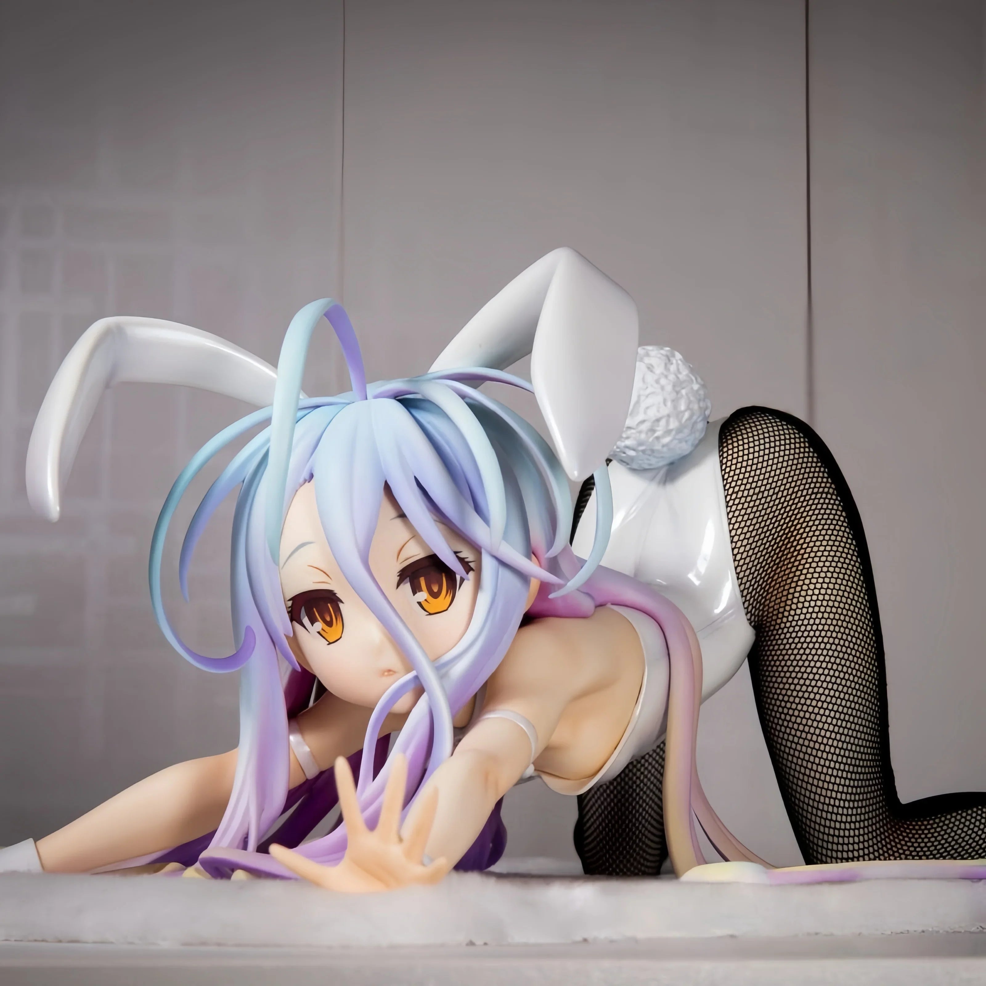 No Game No Life Shiro Bunny Girl 1/4 Scale Figure - White Dress Ver. Anime Collectible In Stock Jp Ver Action Figure Toy