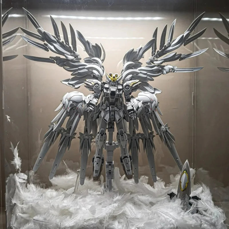 Daban 8827 MG 1/100 Snow White Prelude Customizable Action Figure Wings Assembly Model Kit XXXG-00YSW Plastic Toy for Collectors