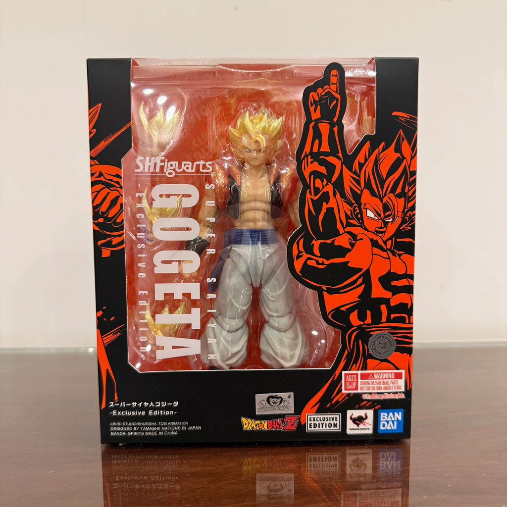 Fast Shipping Bandai Anime DRAGON BALL SHF SUPER SAIYAN GOGETA -EXCLUSIVE EDITION-Original Model Toy Action Figure Children Gift