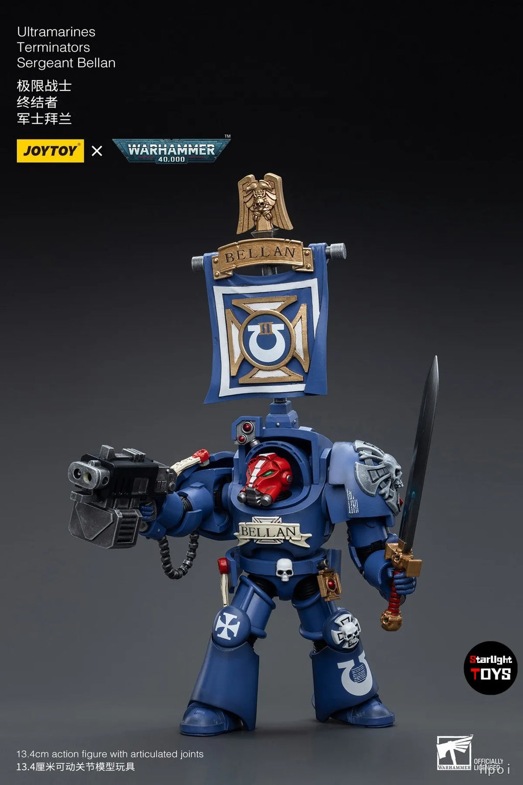 JOYTOY Warhammer 40K Ultramarines Terminators 6pcs Model Toy Gifts 1/18 Action Figure