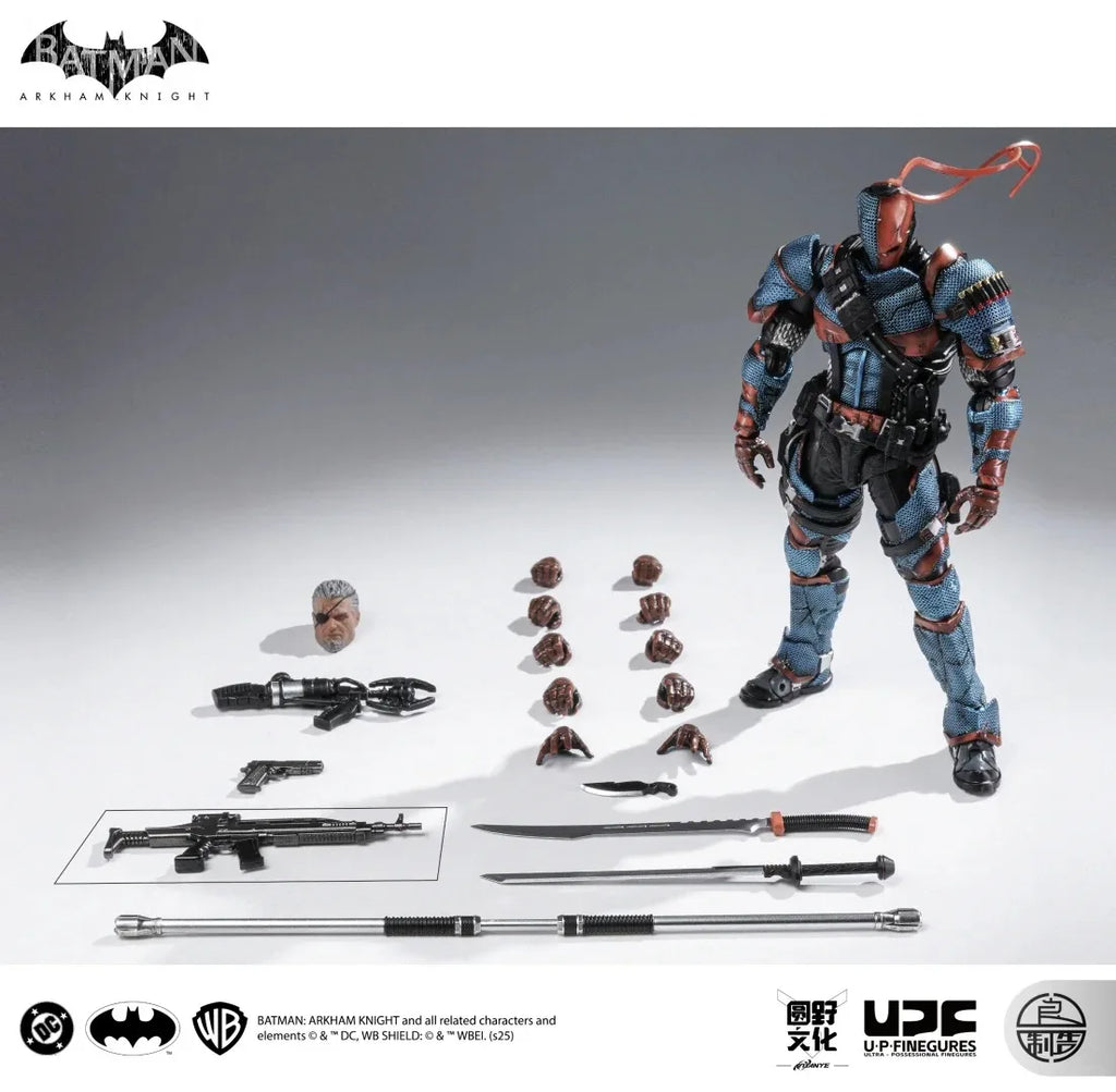 Deathstroke Arkham Knight 1/12 Scale Action Figure - High Articulation Collectible Toy Model DC002 by LPZZ Gift for Collectors