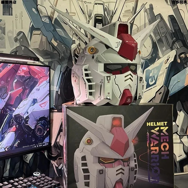 【IN STOCK】RX-78-2 Mobile Suit Helmet 1:1 Anime Figure - Luminous Wearable Cosplay Customized Statue Model Collection