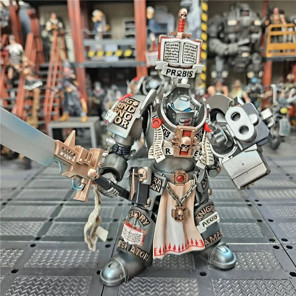 【In Stock】JOYTOY Warhammer 40K Grey Knights Terminator Jaric Thule Model Toys Gift Collection Ornaments 1/18 Action Figures