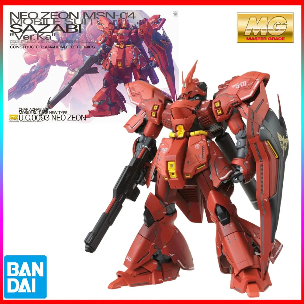 Bandai Genuine MG 1/100 Mobile Suit Gundam: Char's Counterattack MSN-04 Sazabi Ver.Ka Collectible Assembly Model