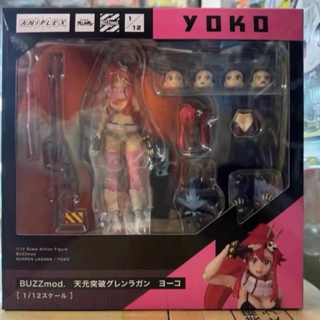 100% Original Aniplex Buzzmod 1/12 Gurren Lagann Yoko Anime Action Collection Figures Model Toys Figura Gifts In Stock