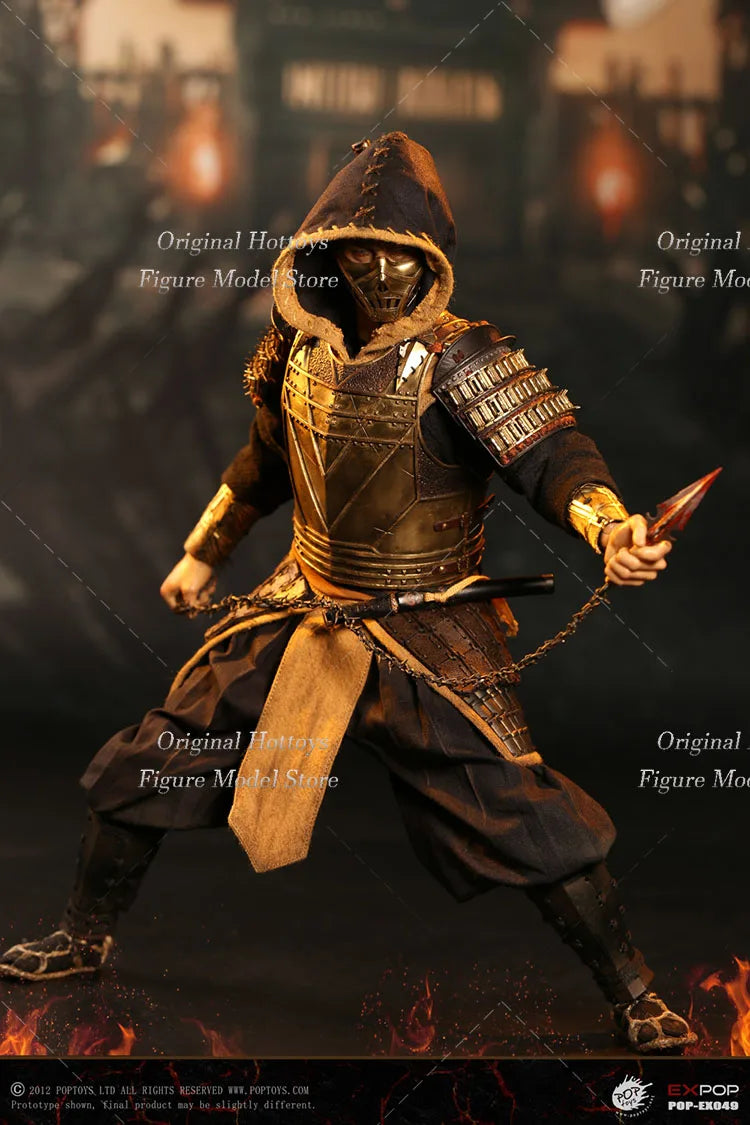 POPTOYS EX049 1/6 Scale Male Soldier Hellbringer Scorpion Warrior Bronze Armor Full Set 12-inch Action Figure Model Gifts