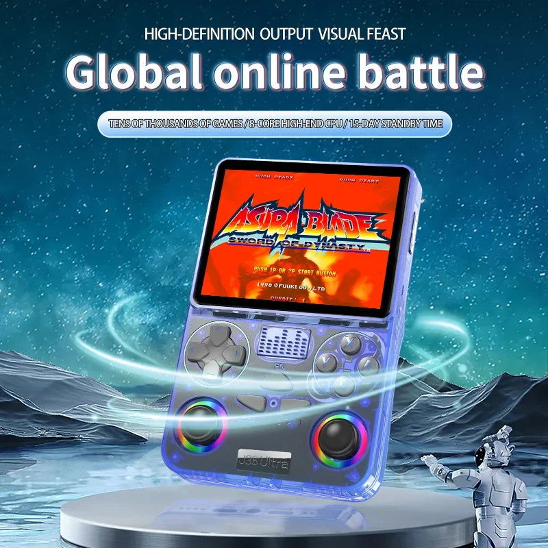 New J36 Ultra portable retro games console pocket classic handheld console Global Online Multiplayer Android 64-bit Arcade