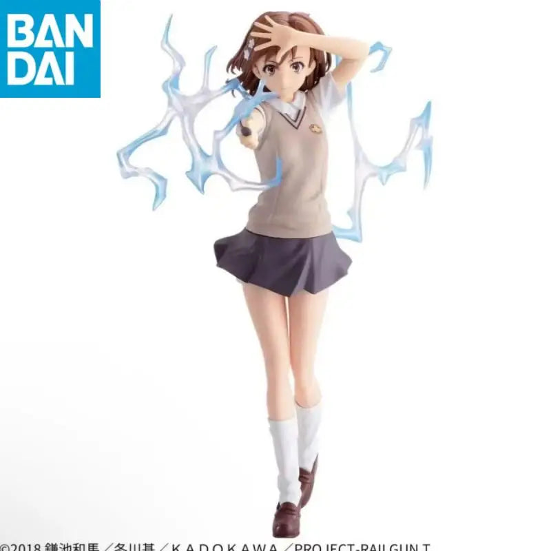 In Stock Bandai Namco Banpresto Genuine Espresto Level5 Electromaster Misaka Mikoto Pvc Desktop ornament Anime Model Toy Gift
