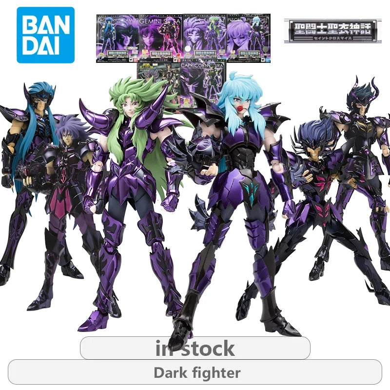 BANDAI Original Saint Seiya Saint Cloak Mythical EX Edition Dark Seiya Series Gemini Saga Anime Action Figure Model Toys