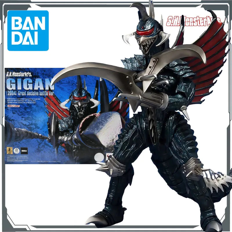Bandai Original S.H.MonsterArts Gigang 2004 Great Battle Ver.Anime Action Figures Toys for Boys Christmas Gift Collectible Model