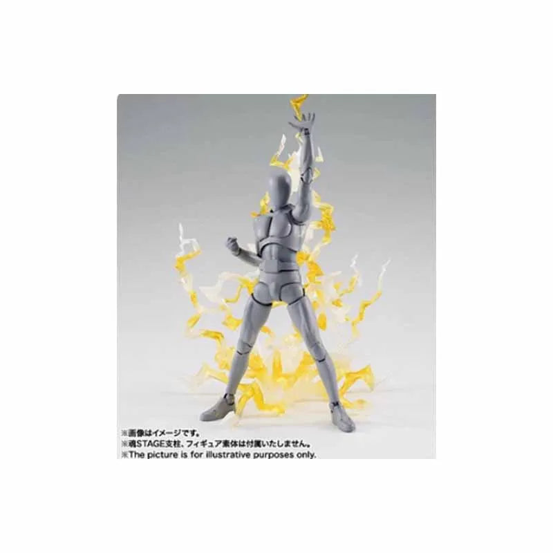 Bandai Original SHF EFFECT THUNDER GREEN  YEIIOW VER attachment Action Figure Toys For Boys /Girls /Kids /Christmas Gift