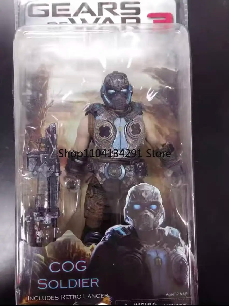 Original Storm Toys Gears of War Full Series Soldier Figures 6-inch Beast Rider 18cm Articulated Action Figure Collector's Gift
