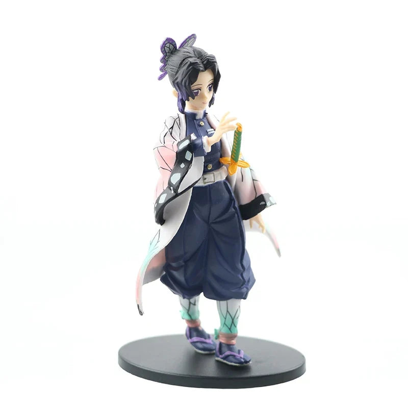 Hot Sale Demon Slayer Anime Figure Cartoon Kimetsu No Yaiba Tanjirou Inosuke Shinobu Miritsu Figurine Mondel Decorative Doll Toy