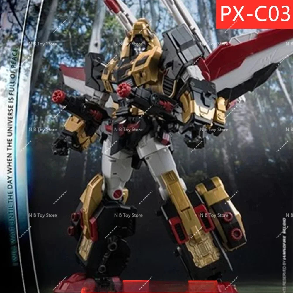 Action Character Transformation Toy Planet X PX-C03, PXC03, IDW, Lion King, Short Wings, Short Wings, Star Knowledge, Box Robot
