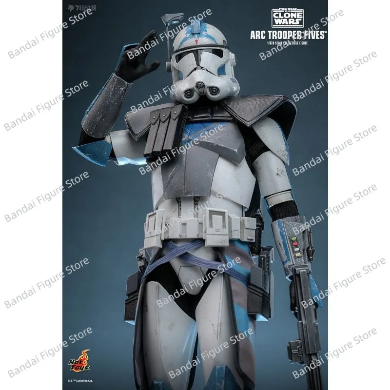 HOTTOYS HT TMS132 1/6 Collectible ARC TROOPER Fives Action Figure STAR WARS CLONES 12" Full Set Man Figurine Gifts Model