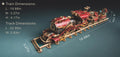 How Cat Fantasy Steampunk Train Building Blocks Diorama Model Kit DIY 3D Wooden Puzzle Wooden Birthday Gift Dollhouse Decoration