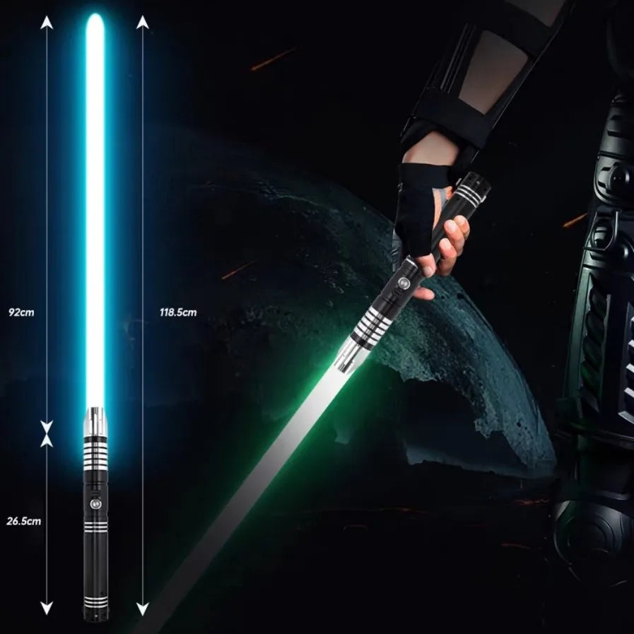 Lightsaber Jedi Warrior New Pixel Lightsaber Alien Pixel Laser Sword Role-playing Heavy Duel Infinite Color Luminous Role-playin