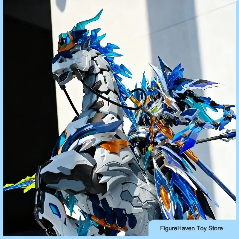 Legend Of Star General 1/10 Zhao Yun Action Figures With Mount Alloy Skeleton Mecha Toy Deco Collectible Assembly Model Kit Gift