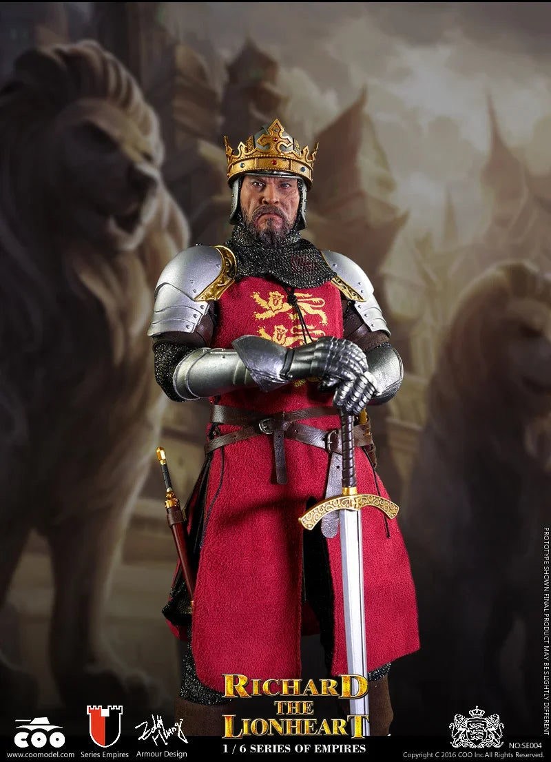 Original COOMODEL SE004 Richard the Lionheart 1/6 soldier Action Figure Model Toys 12-inch collection ornament gift
