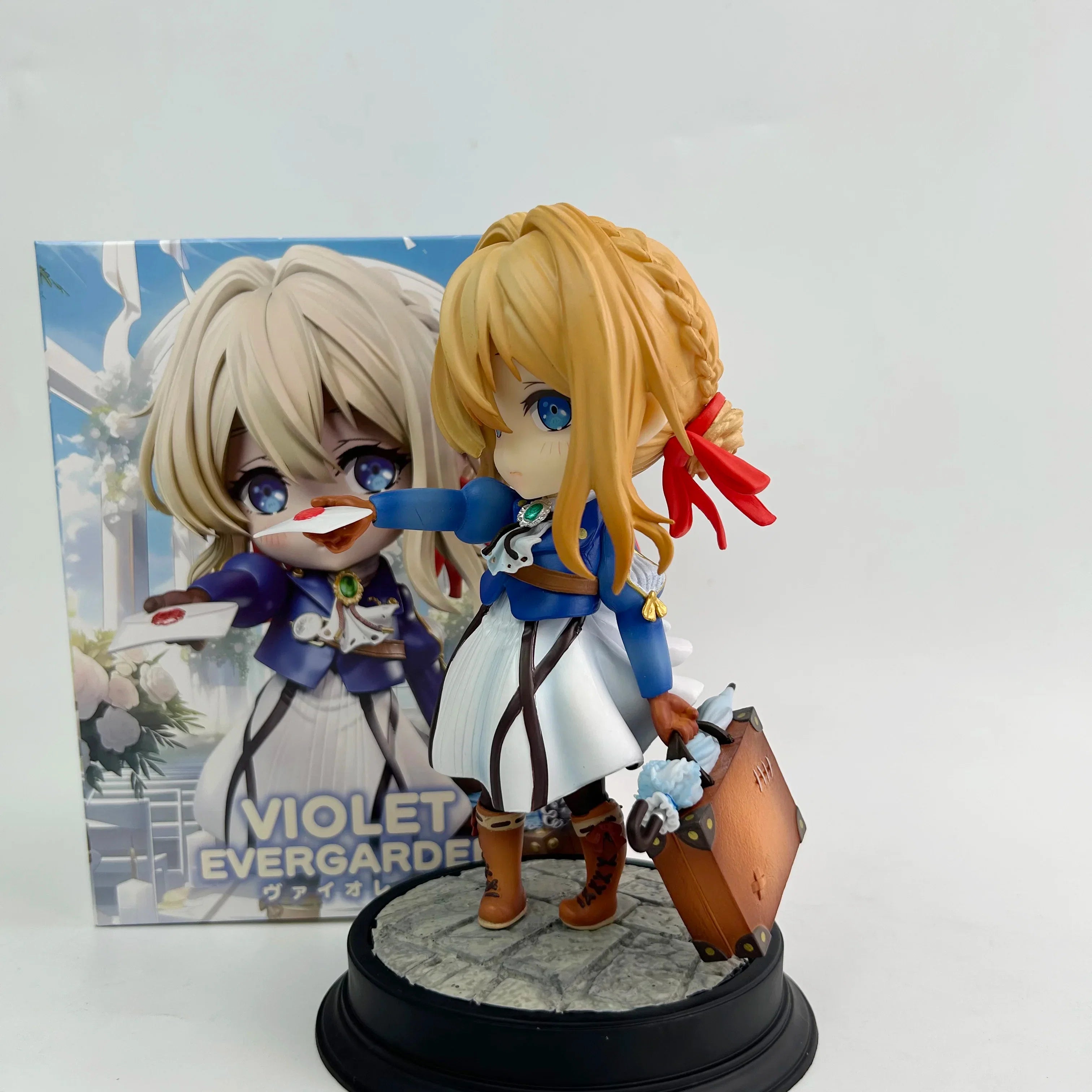 Violet Evergarden Figure Q Version Cute Girls Anime Figures Statue Model Collection Doll Room Decoration Toy Kid Christmas Gifts