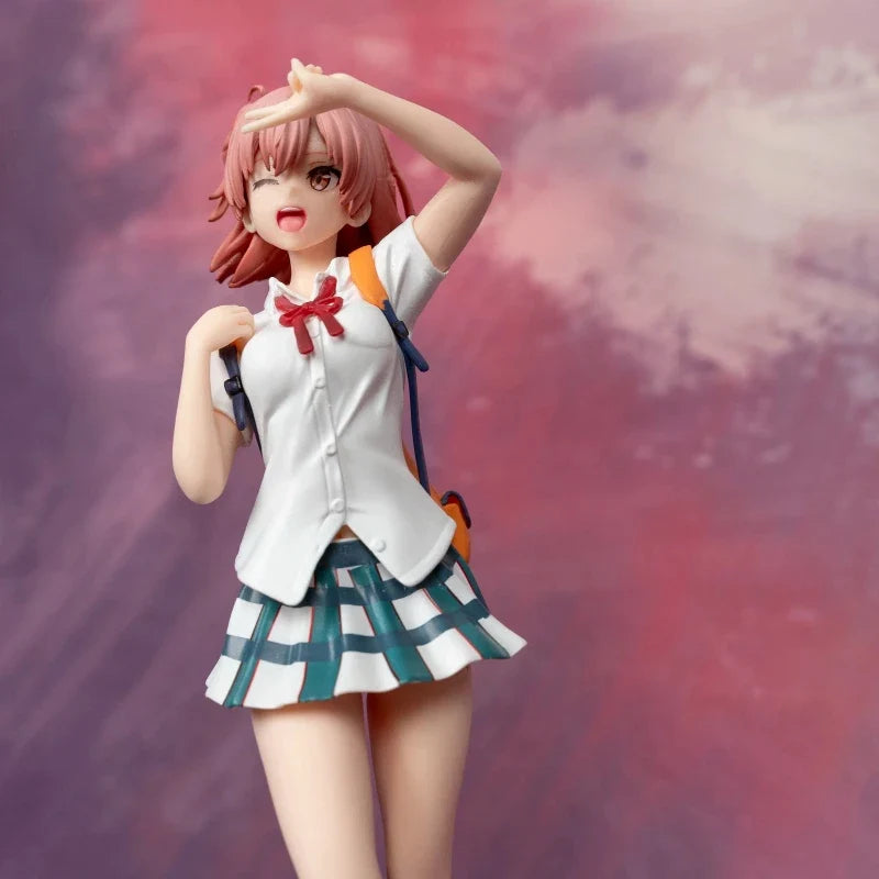 24cm My Teen Romantic Comedy Snafu Climax Figuer Yuigahama Yui Cute Anime Collectible Model Desktop Decorations Holiday Gifts