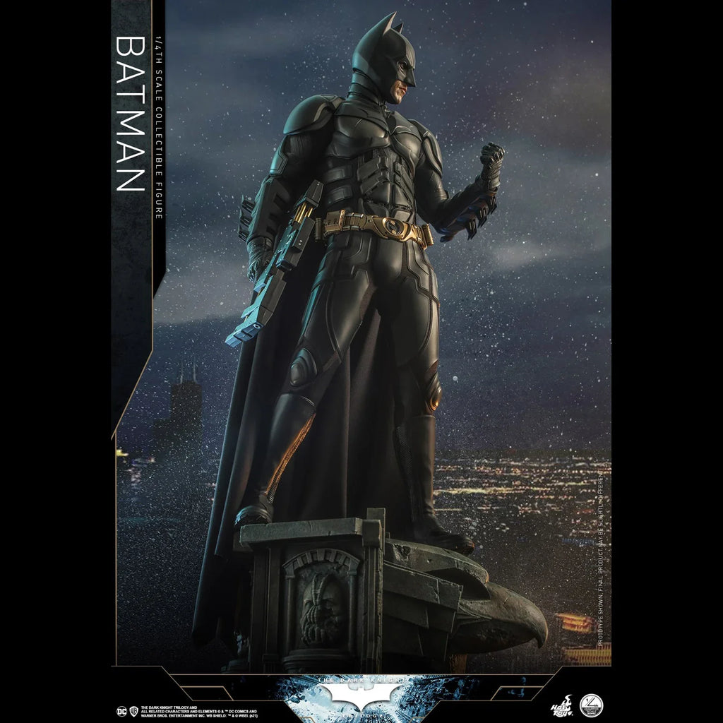 [In Stock] HotToys HT 1/4 QS019 "Batman Trilogy" Batman Batman Standard Edition Mobile Soldier Set Model Figure Toy Collection
