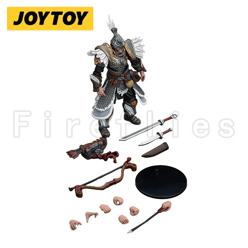 1/18 JOYTOY Action Figure Dark Source JiangHu Northern Hanland Empire White Feather Snowfield Archery Cavalry Horse