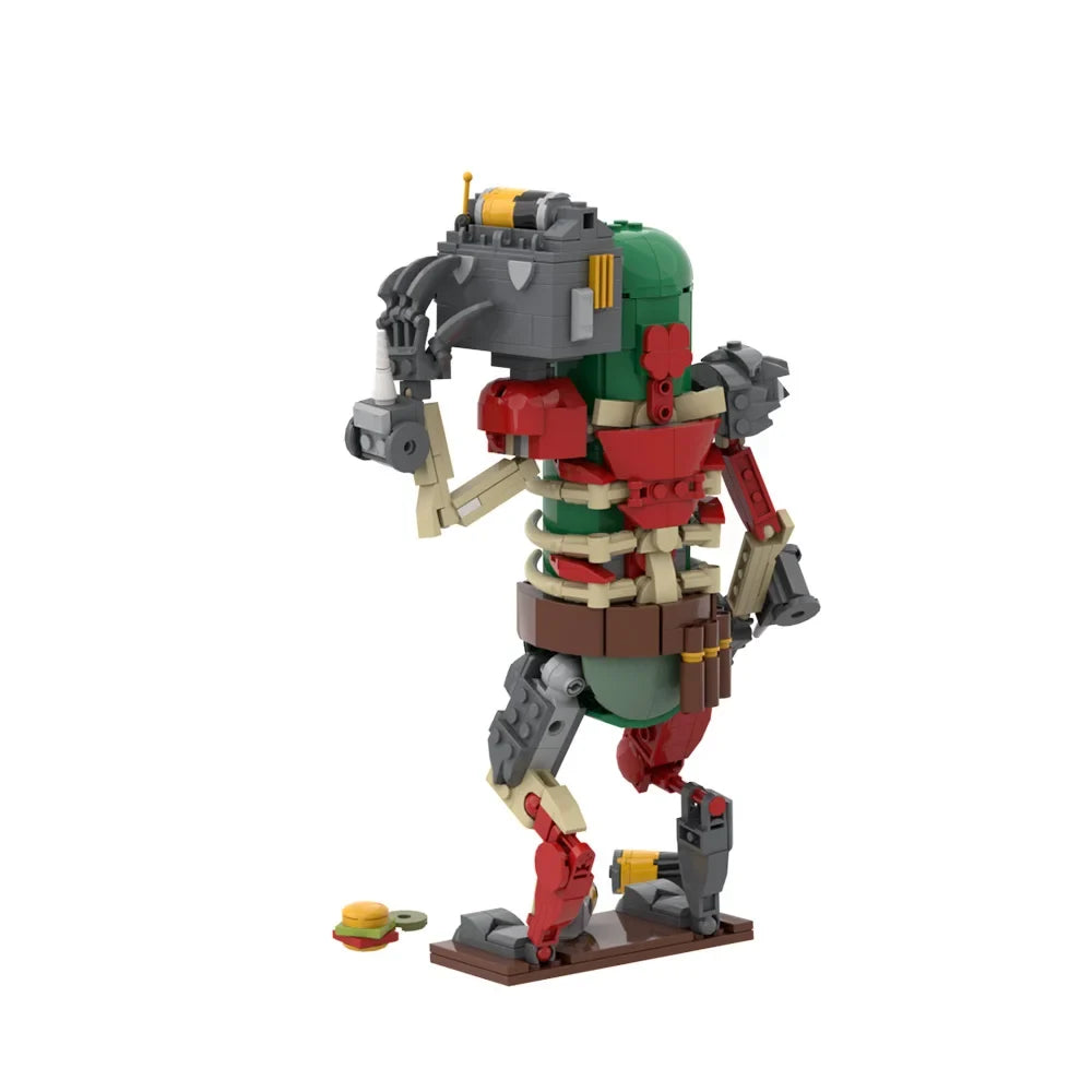 MOC Animation Mr. Pickles Doll Model Building Blocks Cucumber Warrior Action Figure Bricks Toy Halloween Gift