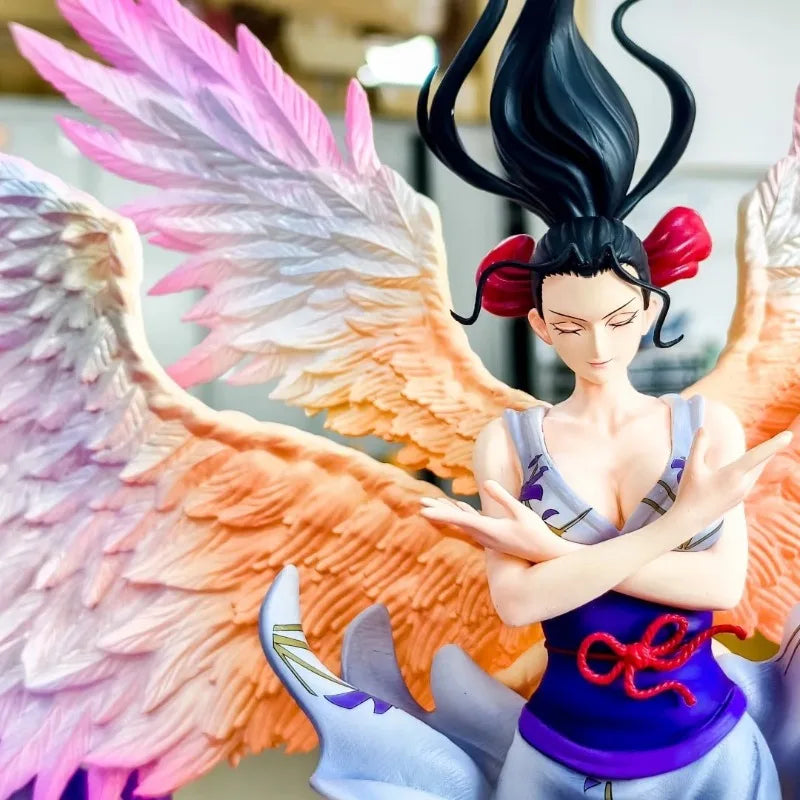 JT Toys One Piece Nico Robin Six Wings Angel Action Figure Statue Full Painted PVC Model Collectible Premium Desk Decor Gift Toy