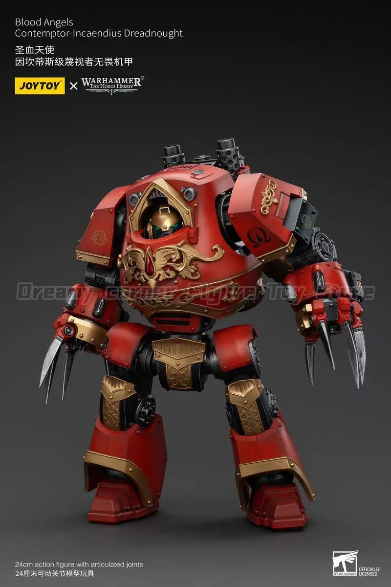 【In Stock】JOYTOY Warhammer 40K Blood Angels Contemptor-Incaendius Dreadnought 1/18 Action Figure with Articulated Joints