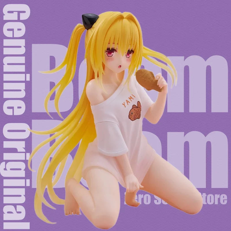 [Genuine] Original In Stock Taito To Love-Ru Darkness Desktop Cute Golden Darkness Room Wear Ver Anime Collector Figure Model