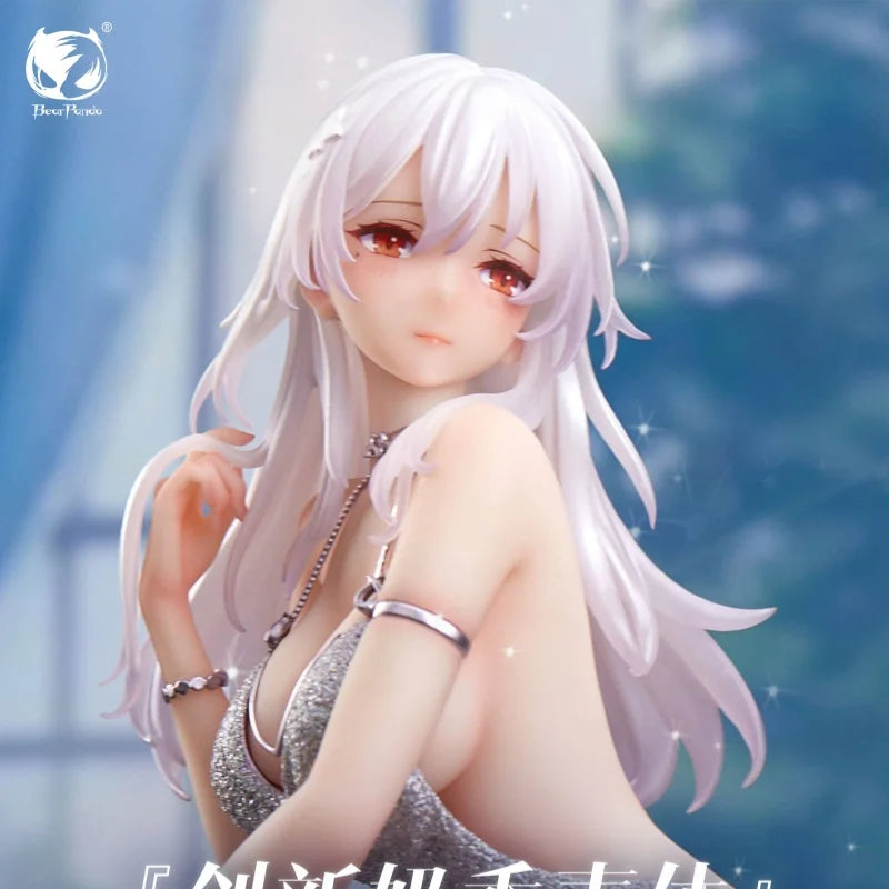 Original Genuine BearPanda 23cm FeintHear With Formal Dress Anime Action Figure Model Doll For Desk Decoration Collectible Toy