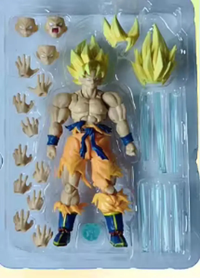 Dragon Ball New Shf Black Goku Saiyan Zamasu Pink-Jointed Action Figure Model Figurine Anime Collection Decoration Model Toys