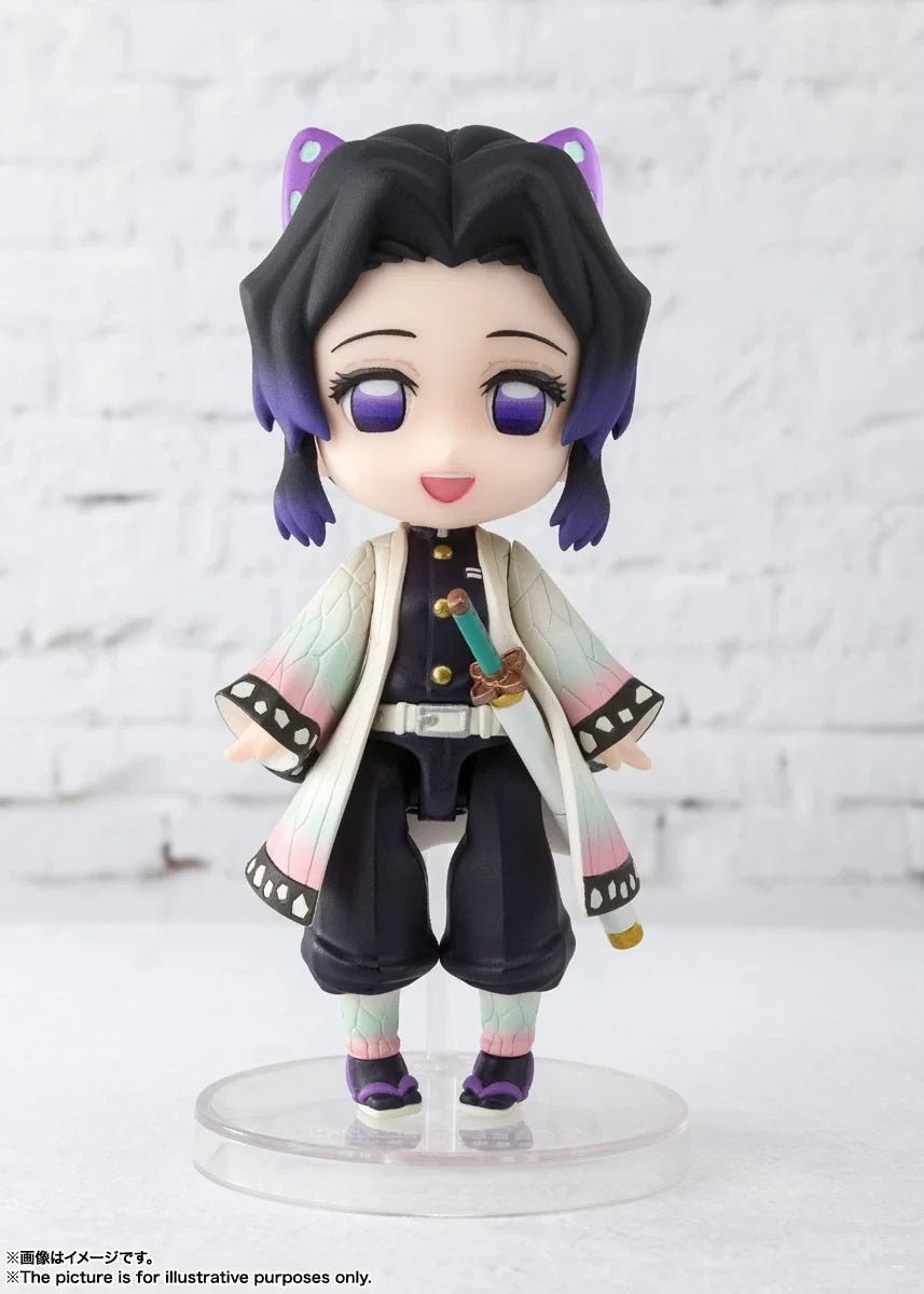 Bandai Genuine Demon Slayer Kochou Shinobu Action Figures Model Figuarts Mini Series Doll Toy Collectible Gift Children Original