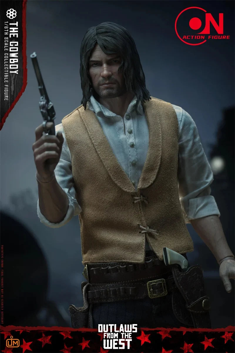 2025 Q4 LIMTOYS LIM011 1/6 The Cowboy John Double Head Figure Model 12'' Male Soldier Action Figure Doll Full Set Toy